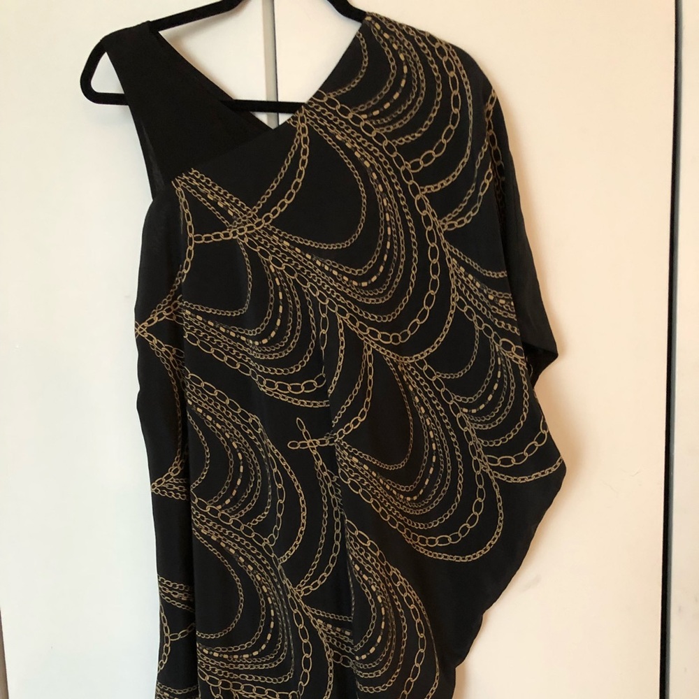Trendy, flowing dress.